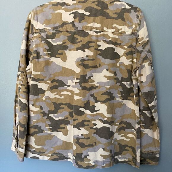 NWT VELVET HEART  Denim military Camo chore Jean jacket small - Picture 4 of 8